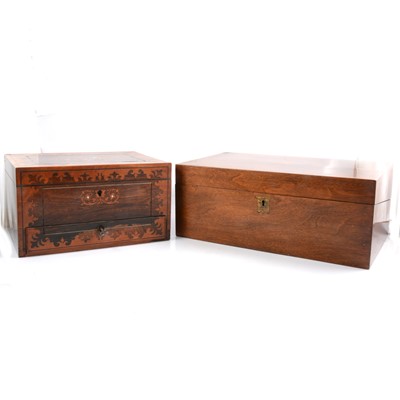 Lot 115 - Two Victorian work boxes.