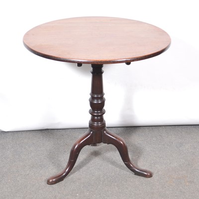 Lot 343 - George III mahogany occasional table