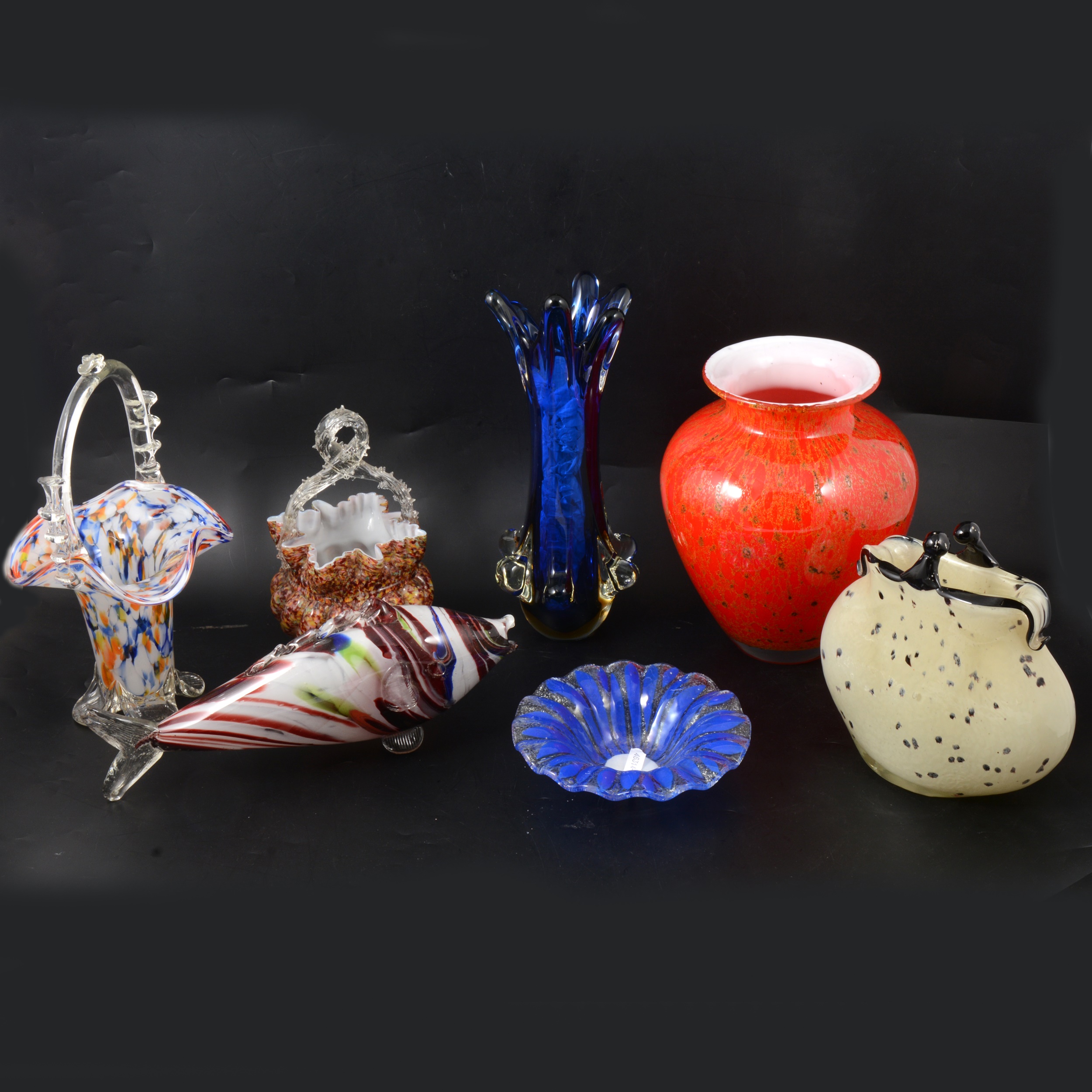 Lot 24 Murano glassware.