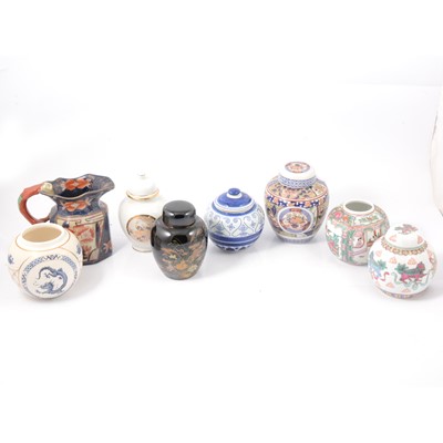 Lot 89 - Oriental urns, ginger jars and other ceramics.