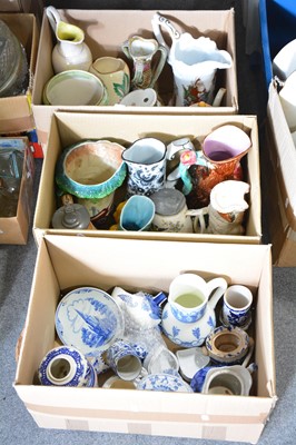 Lot 77 - Ceramic jugs, vases, and other decorative items.