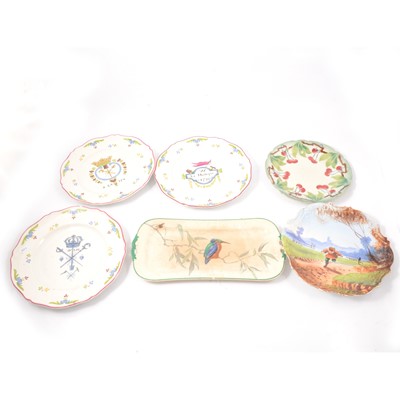 Lot 82 - Assorted dinner, side and decorative plates.