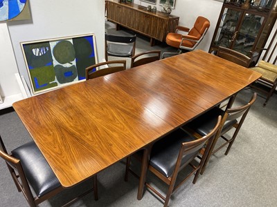 Lot 1068 - Rosewood dining room suite, designed by Tom Robertson for McIntosh of Kirkcaldy, 1970s
