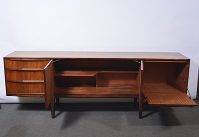 Lot 1069 - Rosewood 'Torpedo' sideboard, designed by Tom Robertson for McIntosh of Kirkcaldy, 1970s.
