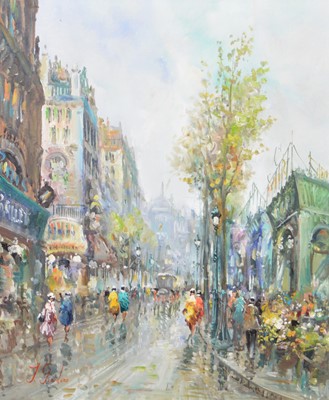 Lot 103 - J Giordano, Parisian boulevard