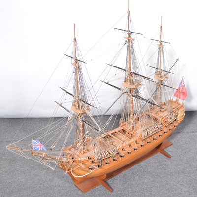 Lot 168 - A scratch-built model of a sailing galleon ship