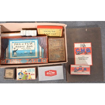 Lot 123 - Selection of early games and toys