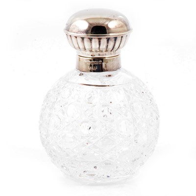 Lot 197 - Carr's of Sheffield silver topped perfume/cologne bottle in the Victorian style, new and boxed.