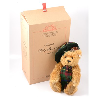 Lot 348 - Modern Steiff teddy bear; Scottish Bear 2001