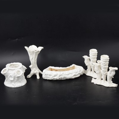 Lot 77 - Royal Crown Derby and other white-glazed ceramics.