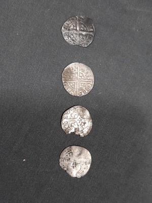 Lot 180 - Small collection of Roman and English silver coins.