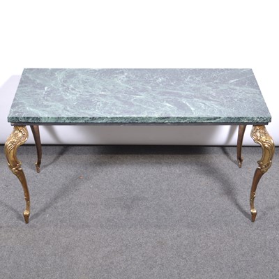 Lot 402 - Coffee table with marble top