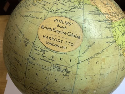 Lot 113 - An 8-inch Philips' British Empire Globe.