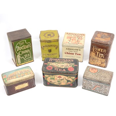 Lot 125 - Early 20th0century tea caddy tins