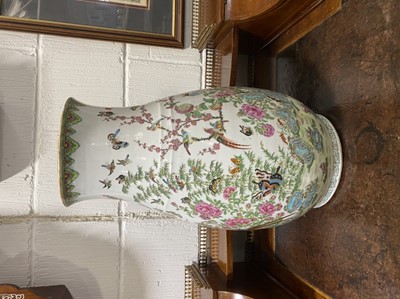 Lot 88 - Large Cantonese porcelain vase