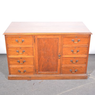 Lot 527 - Edwardian walnut sideboard.