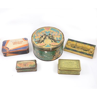 Lot 135 - Early 20th century sweet and confectionery tins