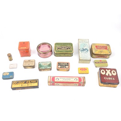 Lot 133 - Early 20th century home products and medical tins