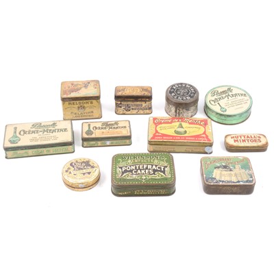 Lot 148 - Early 20th-century Creme de Menthe, lozenges and pastilles tins