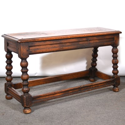 Lot 464 - Joined oak long stool