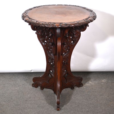 Lot 467 - Victorian walnut occasional table