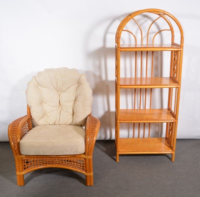 Lot 504 - Suite of bamboo and cane conservatory furniture