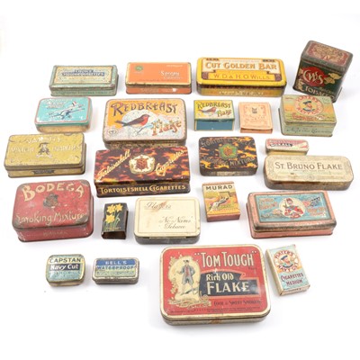 Lot 156 - Early 20th-century tobacco, cigarette tins and card cases.