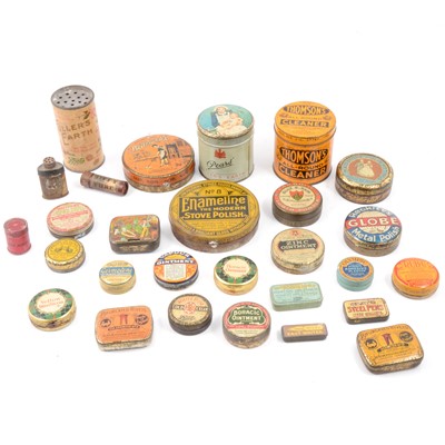 Lot 155 - Early 20th-century household product and clean tins