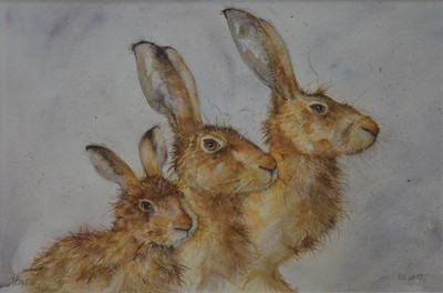 Lot 385 - After Kate Wyatt, two two hare prints