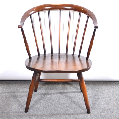 Lot 470 - Dark beech and elm Ercol chair