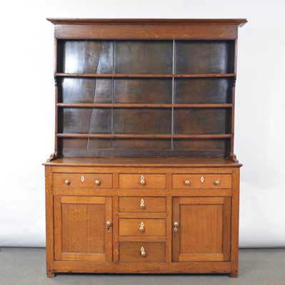 Lot 566 - George III oak dresser