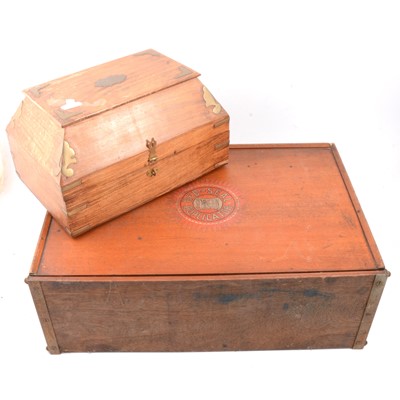 Lot 196 - Remington Red Seal Duplicator and hardwood casket.