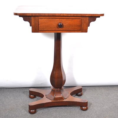 Lot 346 - An early Victorian rosewood pedestal table