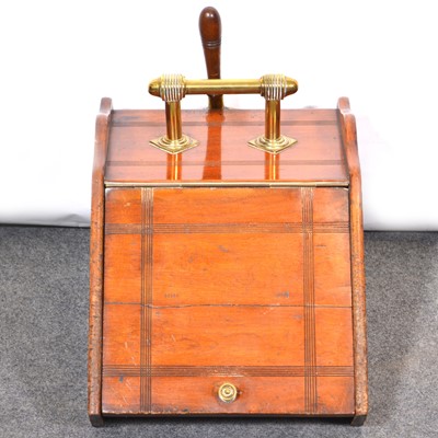 Lot 326 - Victorian walnut coal box