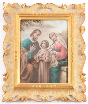 Lot 74 - Continental crystoleum - The Holy Family