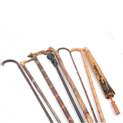 Lot 183 - Collection of walking sticks