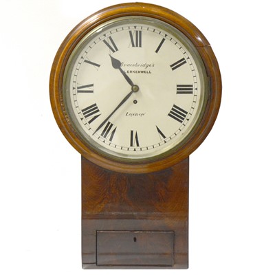 Lot 472A - Victorian mahogany wall clock