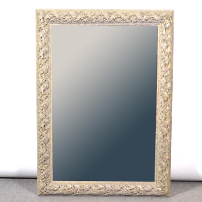 Lot 451 - Contemporary gilt framed wall mirror.