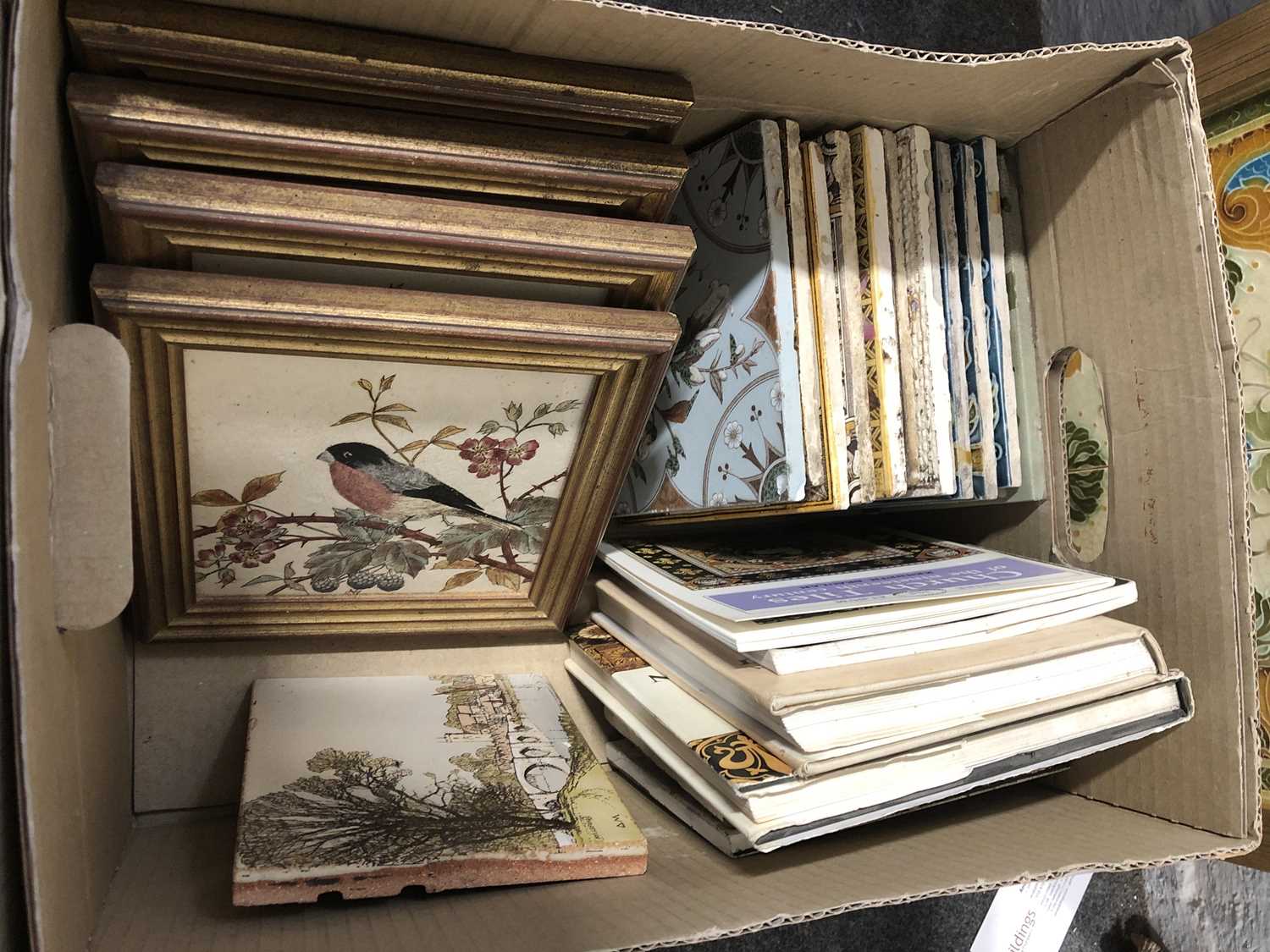 Lot 145 A Victorian twelvetile decorative panel,