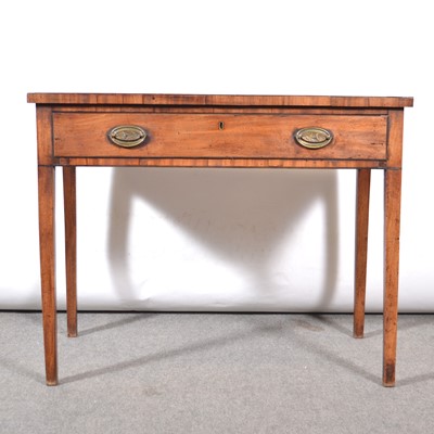 Lot 520 - George III mahogany side table