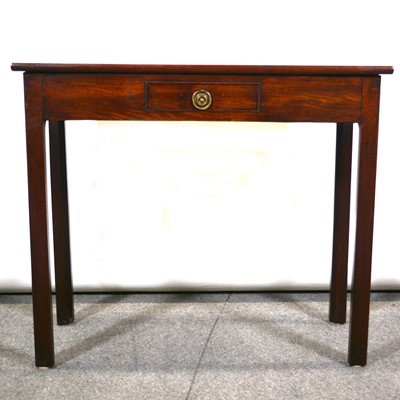 Lot 571 - George III mahogany side table