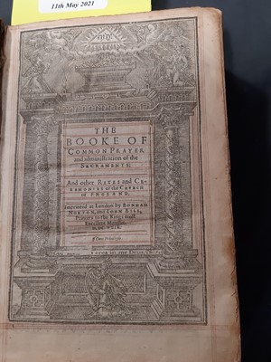 Lot 174 - The Holy Bible, printed by Robert Barker, 1631 with Book of Common Prayer 1629