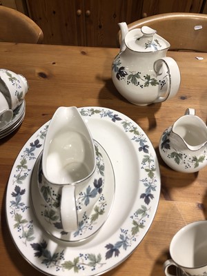 Lot 73 - Royal Doulton 'Burgundy' pattern part dinner and tea service.