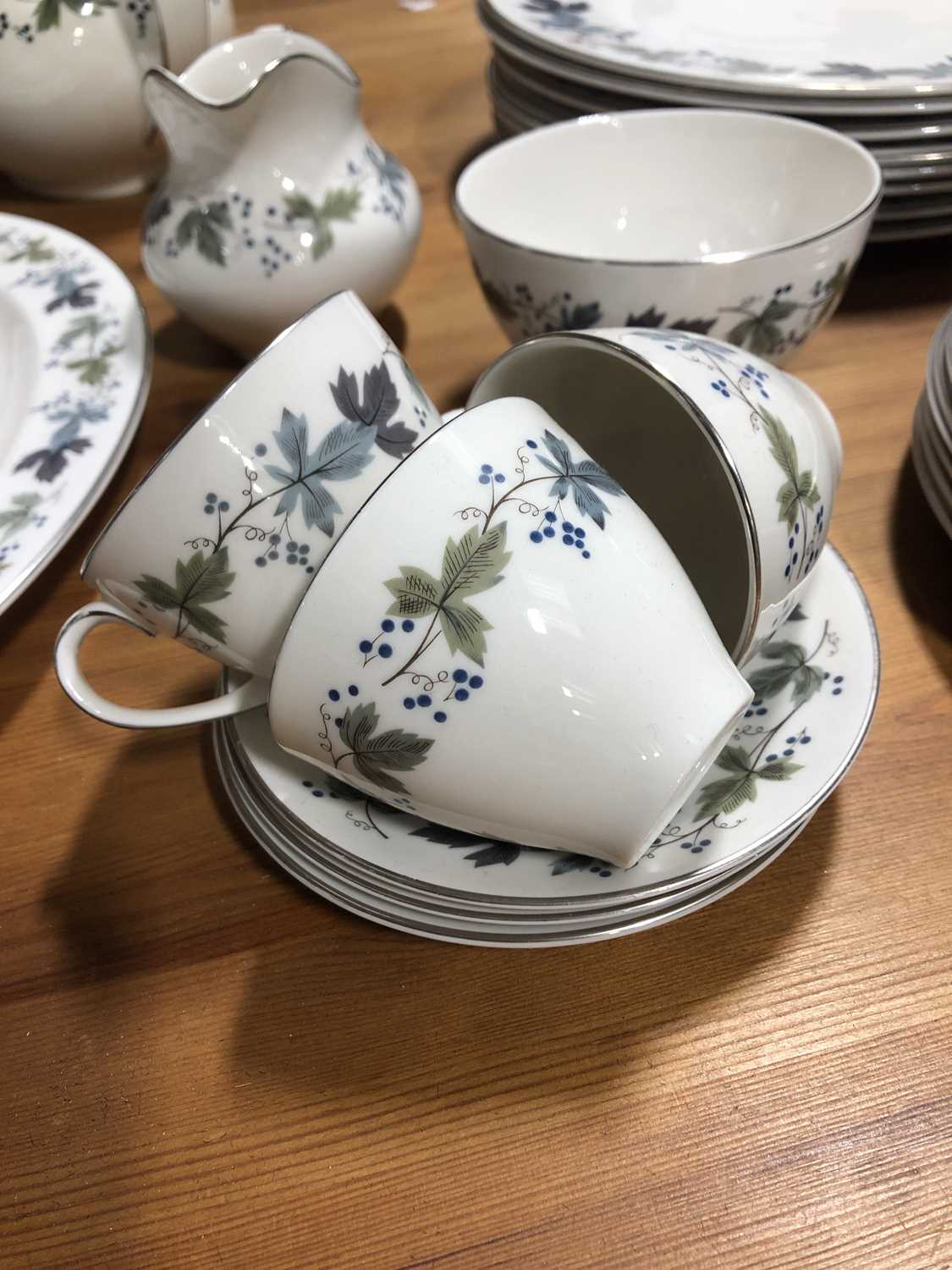 Lot 73 Royal Doulton 'Burgundy' pattern part dinner