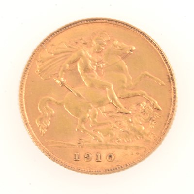 Lot 222 - Gold Half Sovereign, Edward VII, 1911