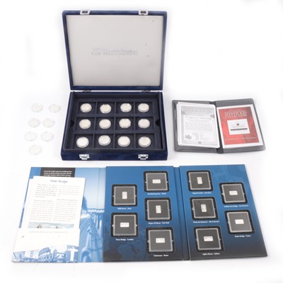 Lot 271 - 'Landmarks of the World' silver coin-bar collection, and Royal Canadian Mint Silver $20 Collection.