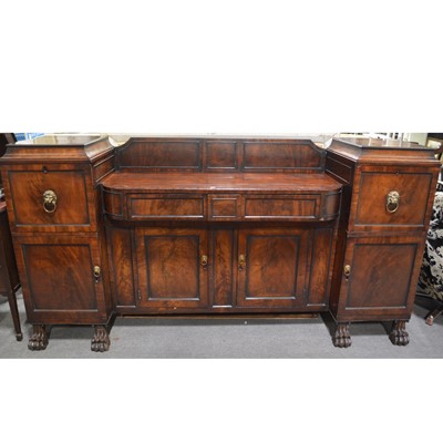 Lot 264 - George III mahogany sideboard