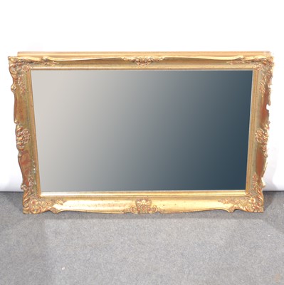 Lot 333 - Gilt framed wall mirror