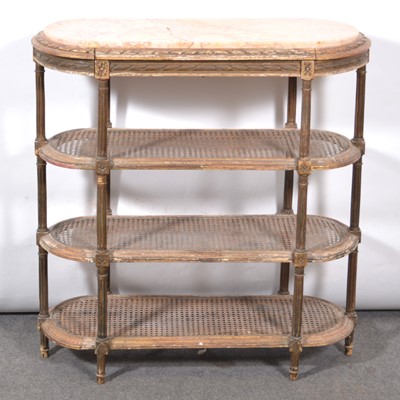 Lot 377 - Louis XVI style four-tier étagère