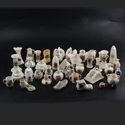 Lot 30 - Collection of crested china including Goss and other makers.